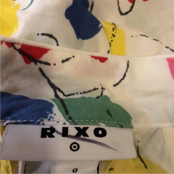 NWT Rixo for Target White Floral Mock Neck Cascade Dress Deadstock 0/2/4/6/8/16 - Picture 4 of 4